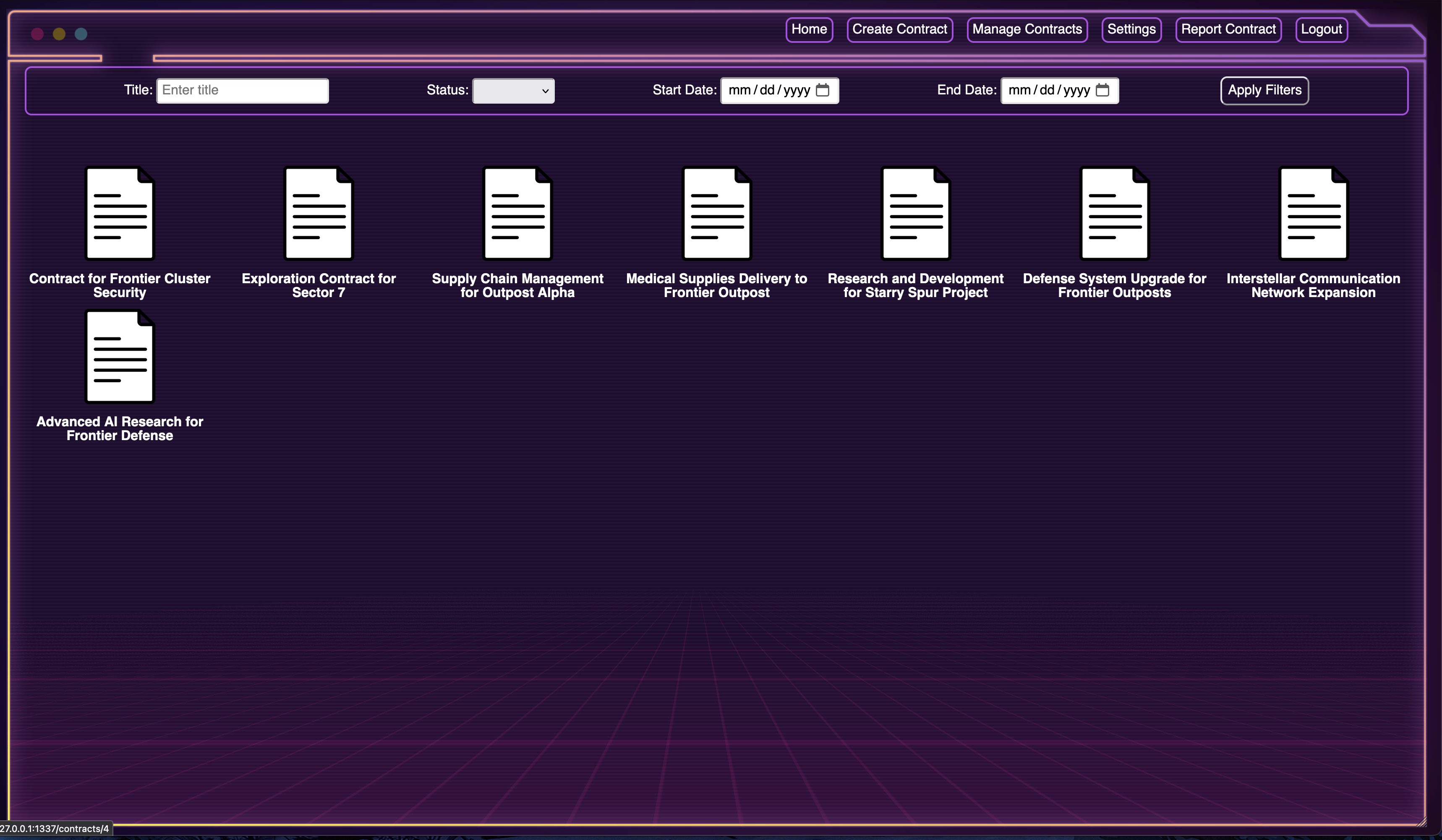Filtered Contracts