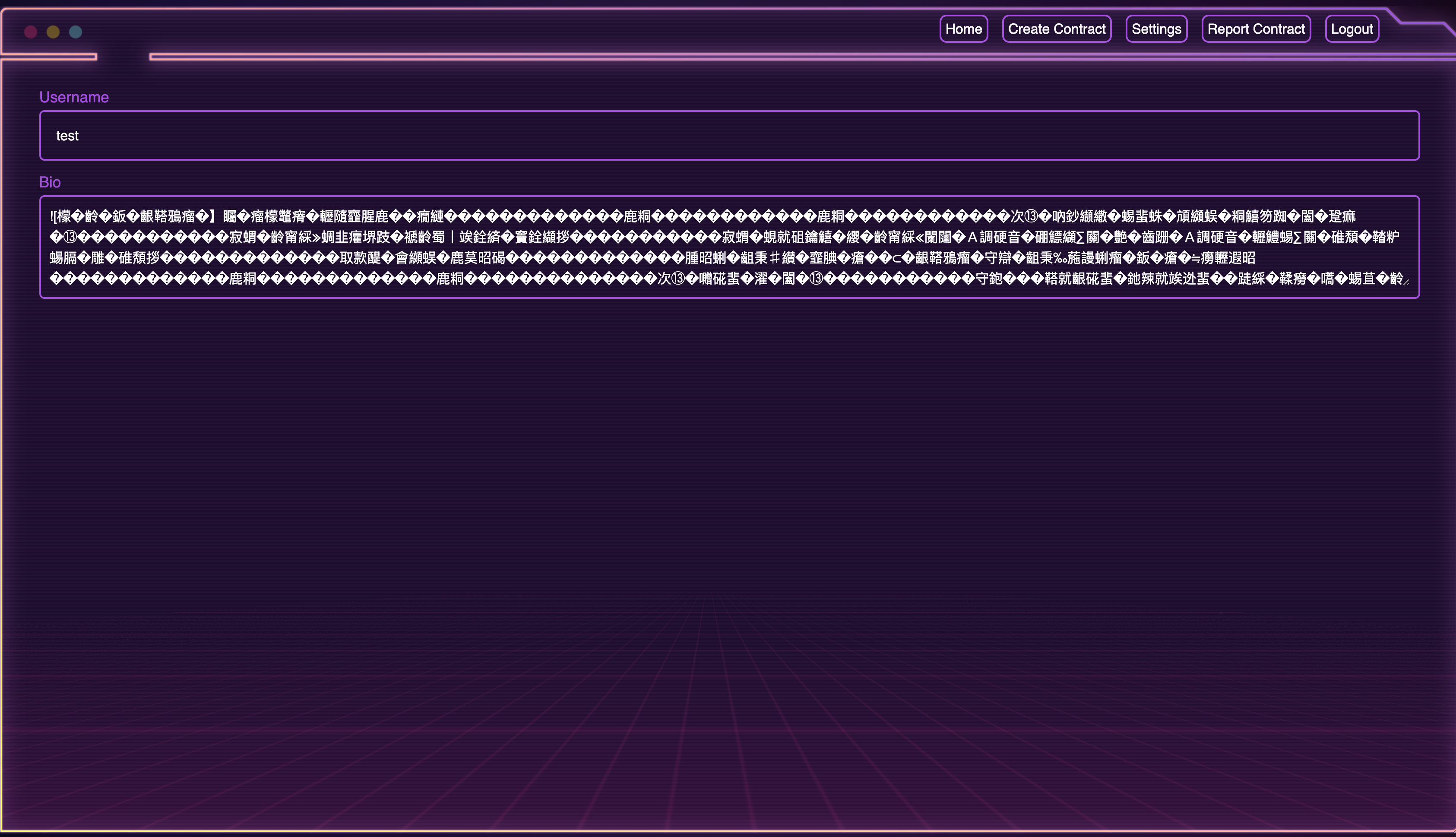 Random Characters Output